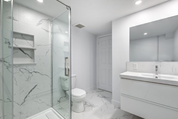 Basement Bathroom Construction in Menomonee Falls